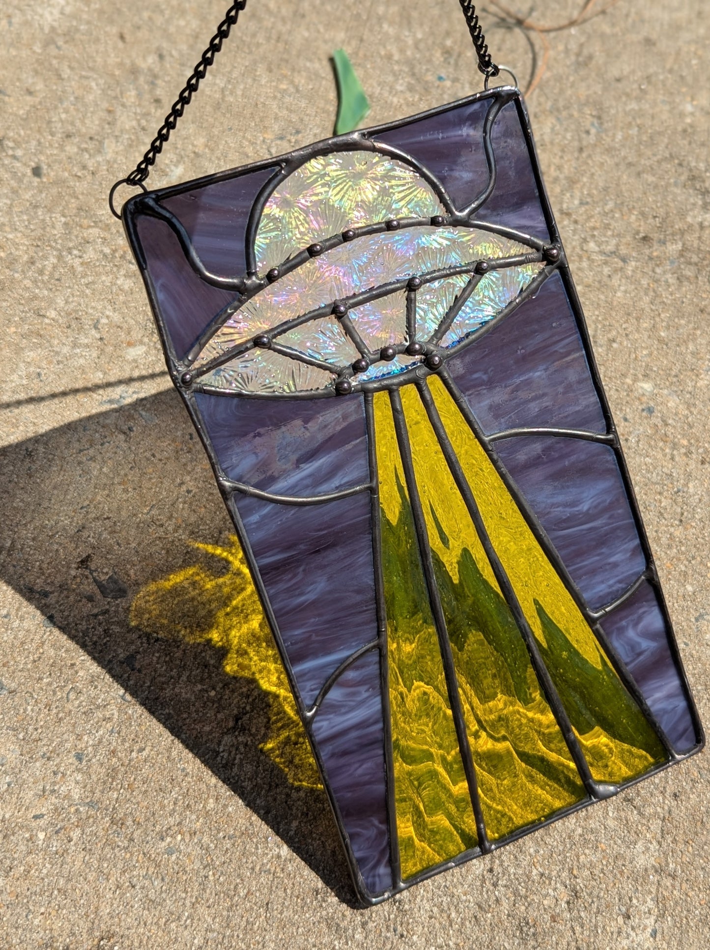 Iridescent Night Flight Spaceship Mini-Panel
