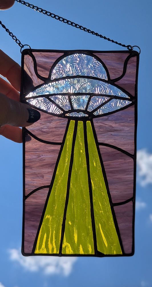 Iridescent Night Flight Spaceship Mini-Panel