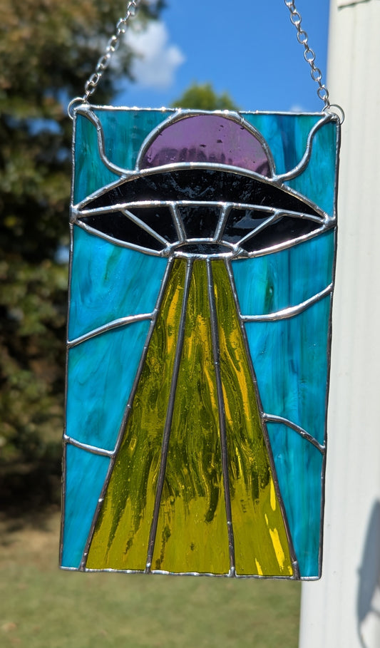 Iridescent Black Spaceship Mini-Panel