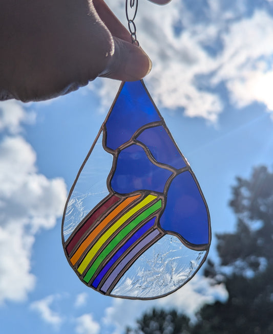 Blue Rainbow Droplet