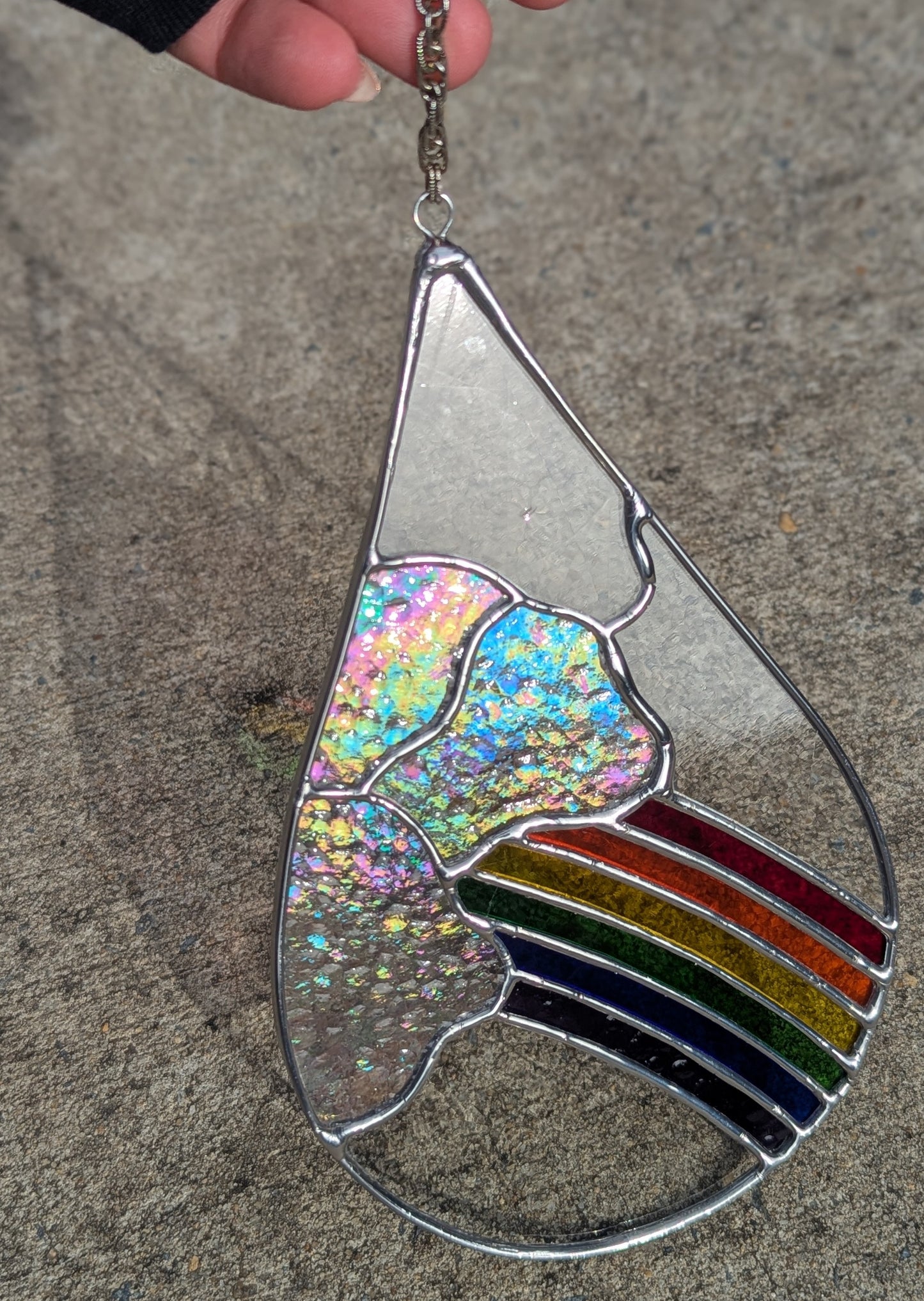 Iridescent Cloud Rainbow Droplet