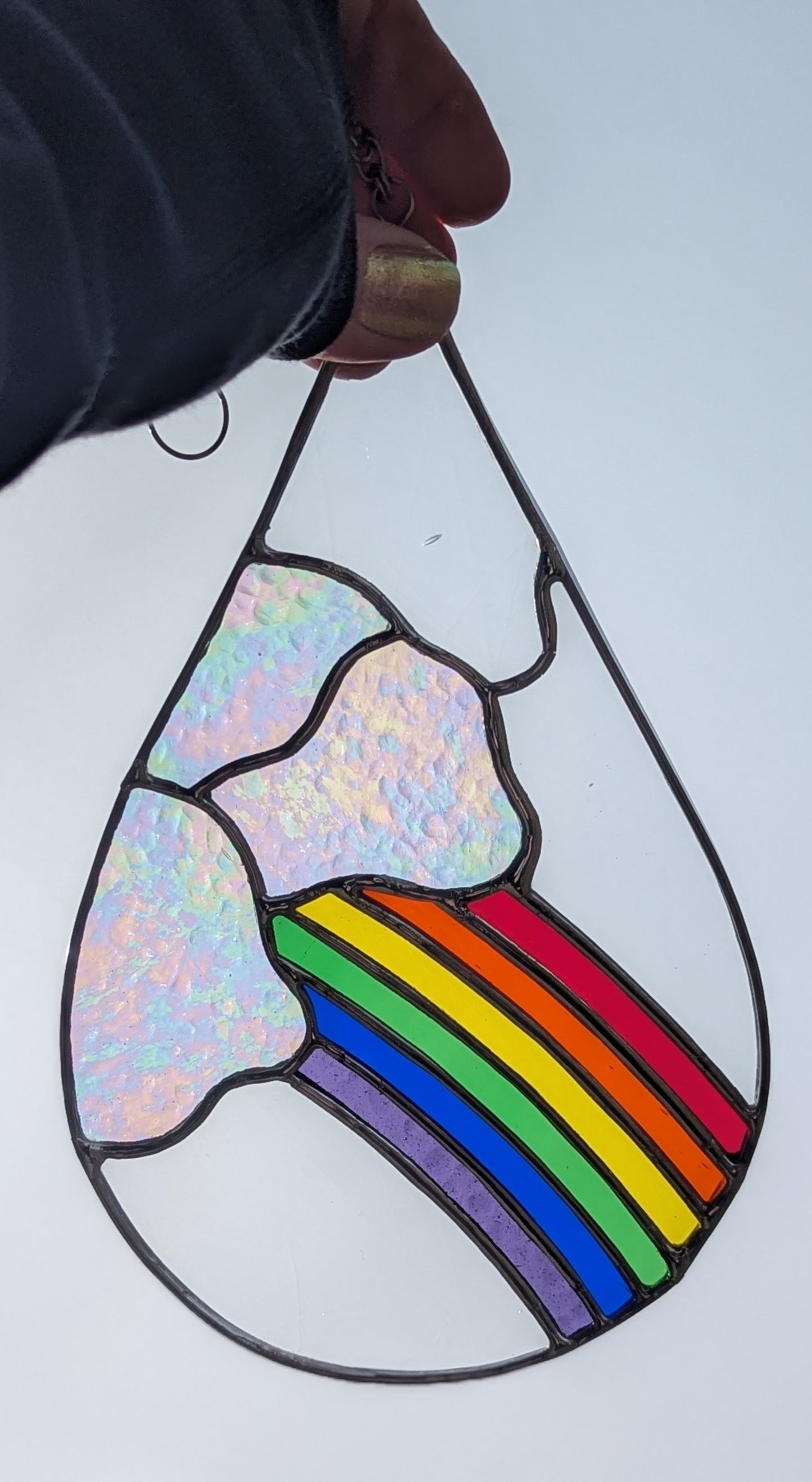 Iridescent Cloud Rainbow Droplet
