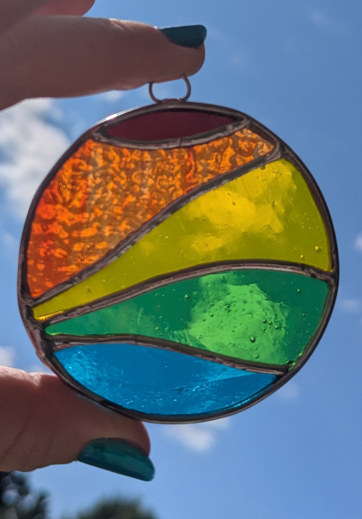 Rainbow Landscape with Border