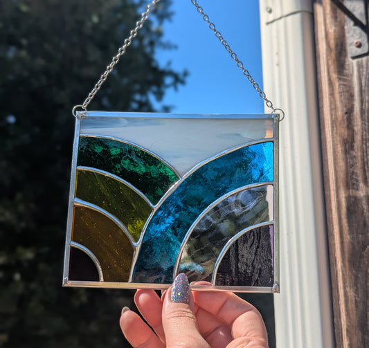 Cloudy White Rainbow Arches