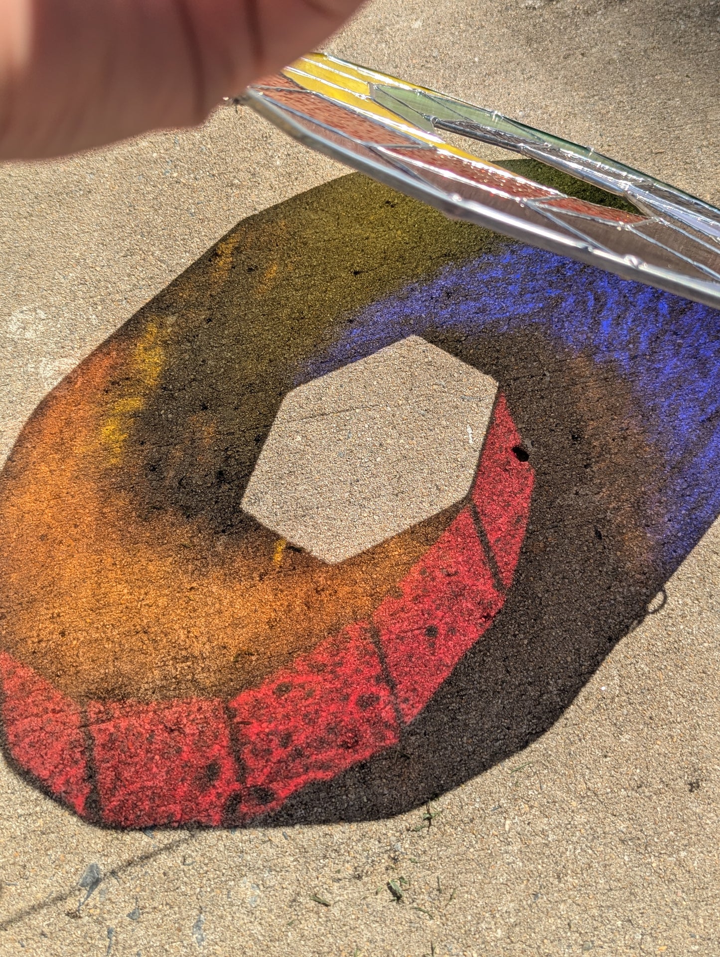 Giant Rainbow Geometric Swirl