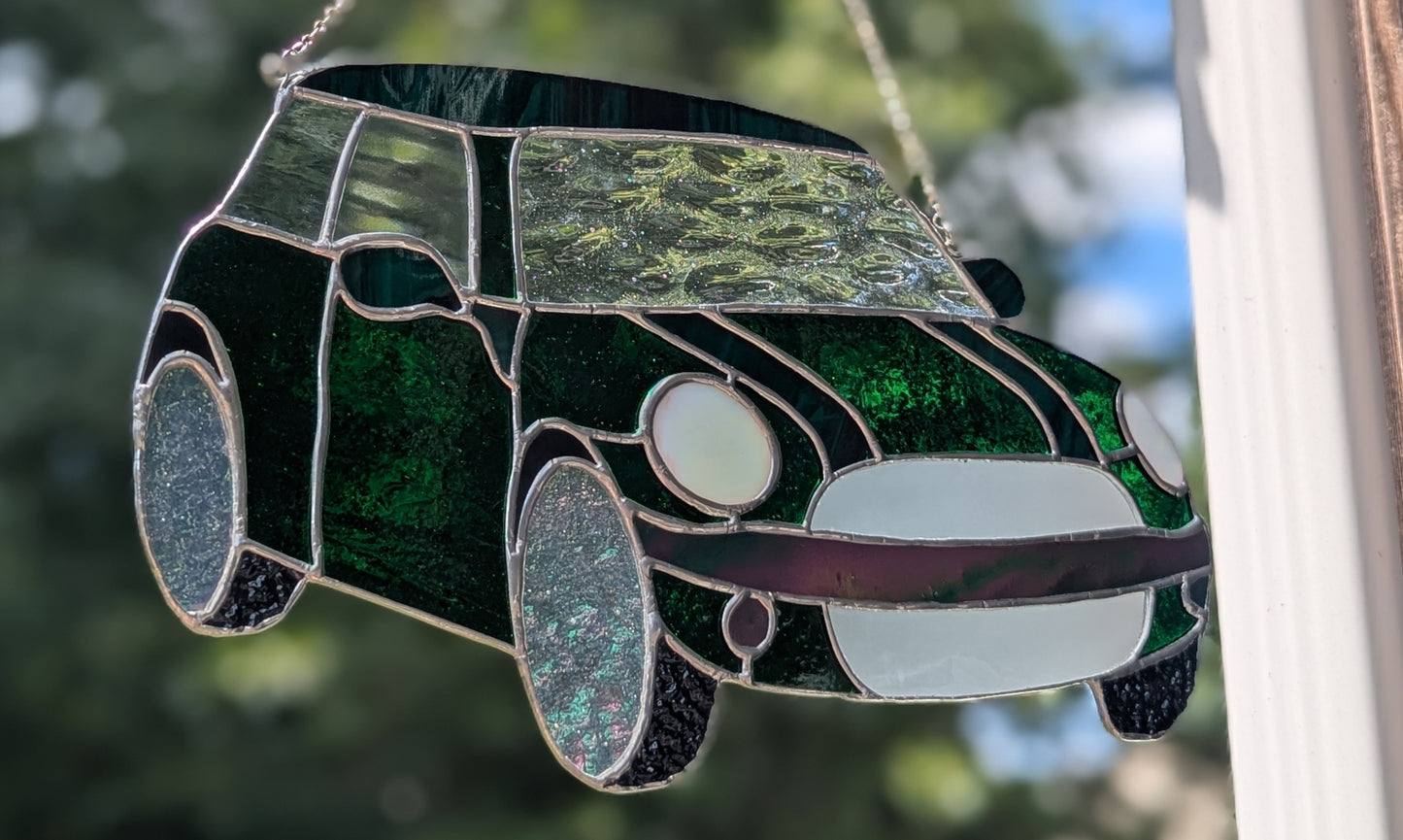 Green Mini Cooper