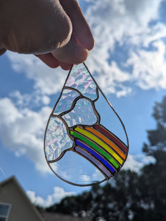 Iridescent Rainbow Droplet
