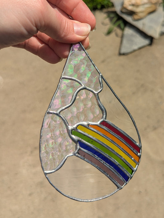 Iridescent Rainbow Droplet