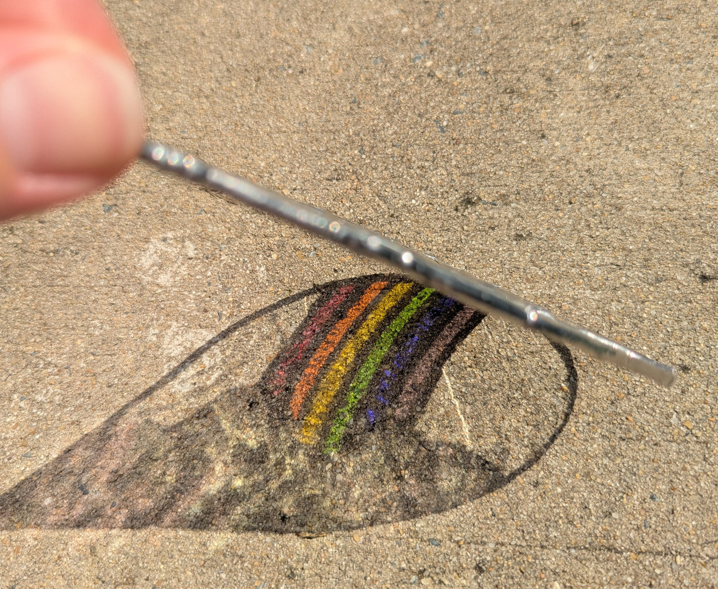 Iridescent Rainbow Droplet