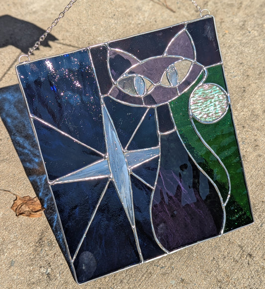 Retro Kitty in Jewel Tones