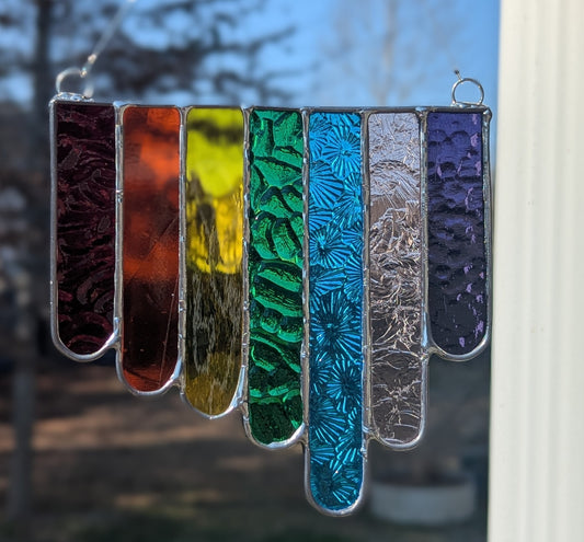 Silver Rainbow Drip