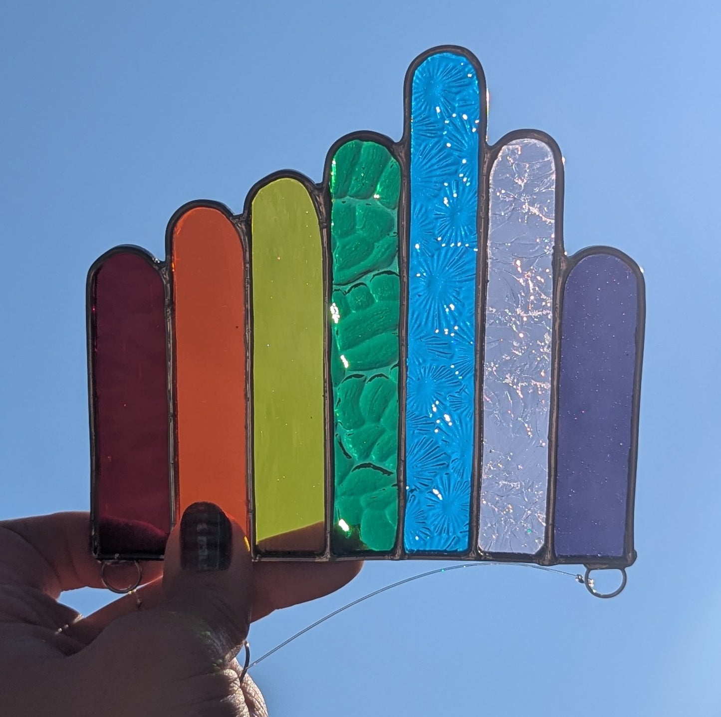 Silver Rainbow Drip