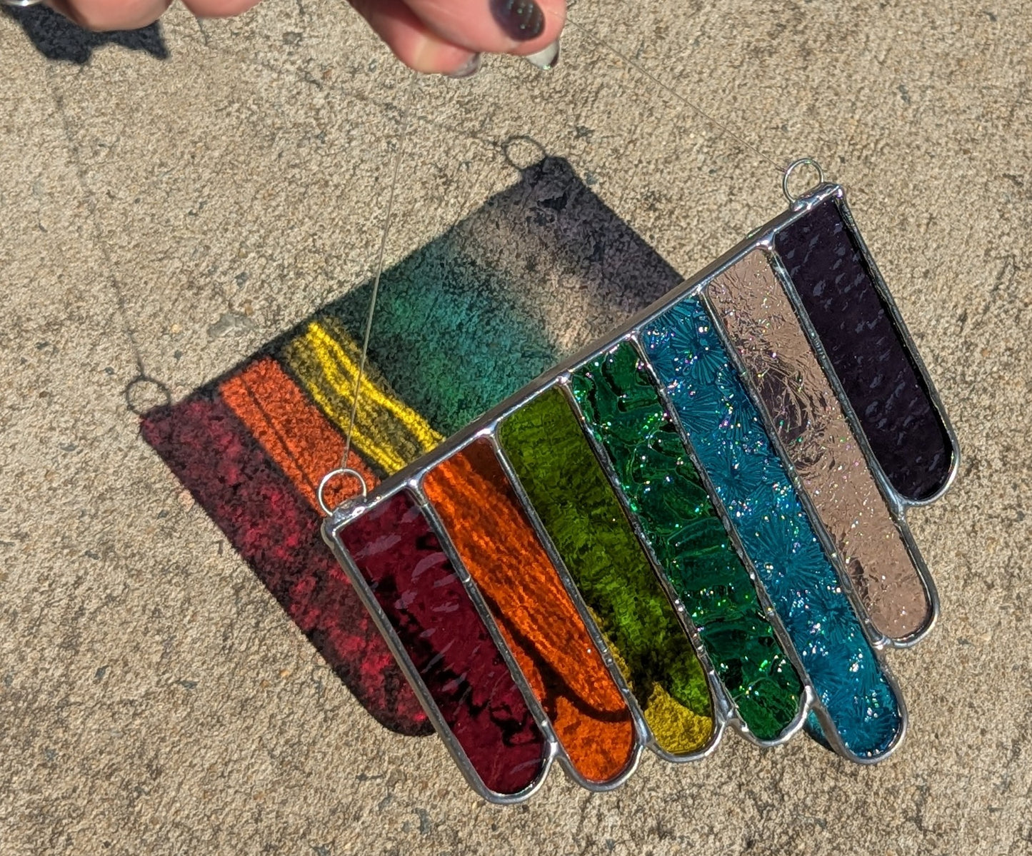 Silver Rainbow Drip