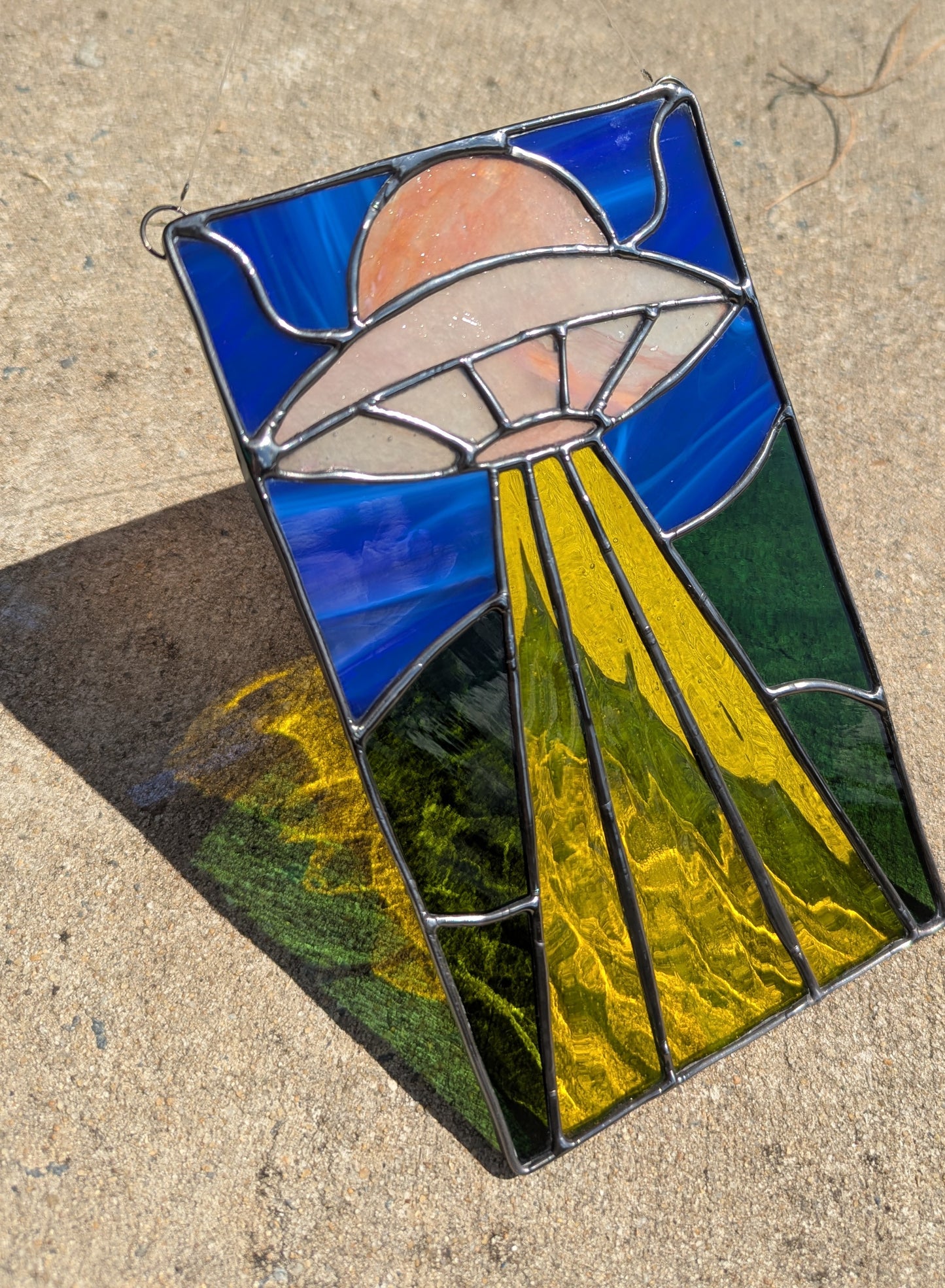 Whimsical Wispy Pink Spaceship Mini-Panel