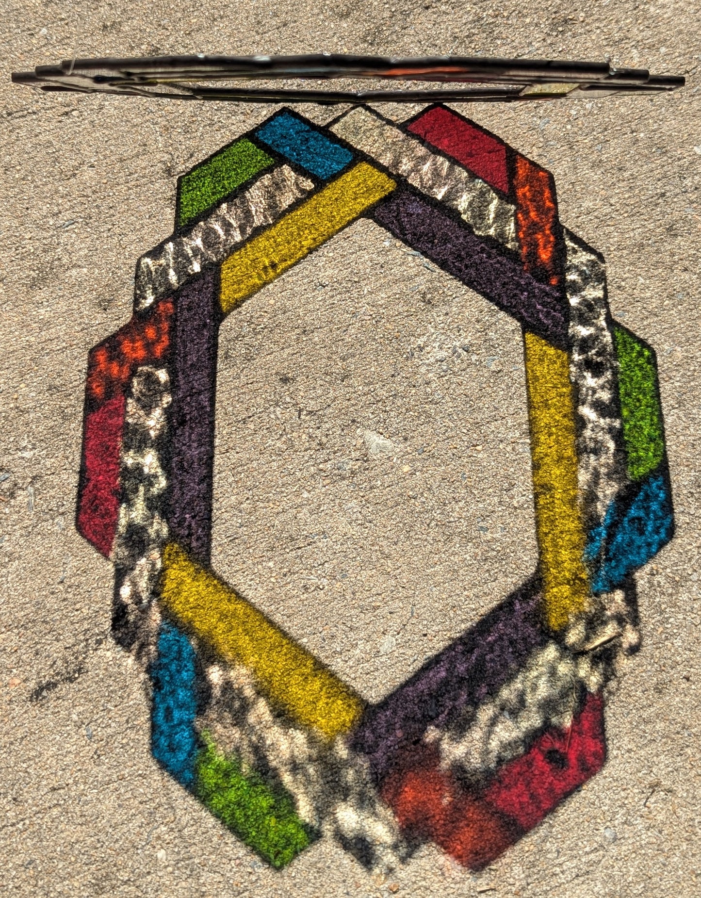 Rainbow Hexagon Knot Thingy