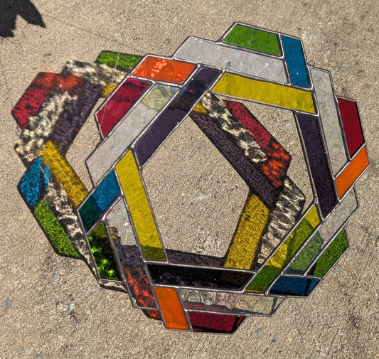 Rainbow Hexagon Knot Thingy