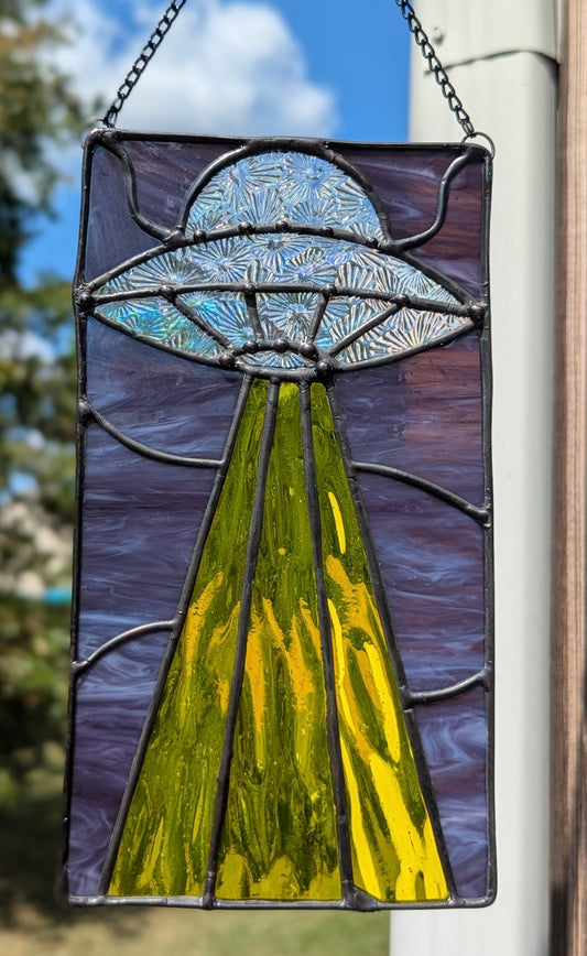 Iridescent Night Flight Spaceship Mini-Panel