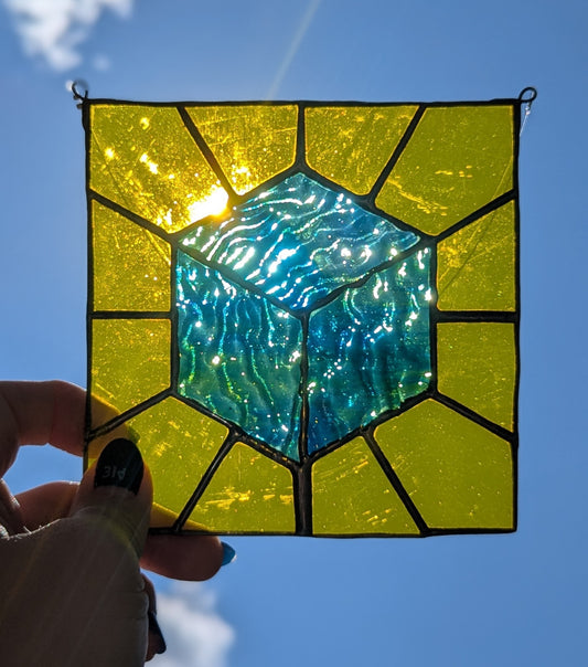 Funky Yellow Cube